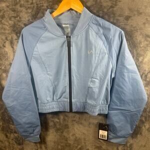 NWT TLF Gym-to-Street Cropped Jacket Women’s Medium Blue Mist